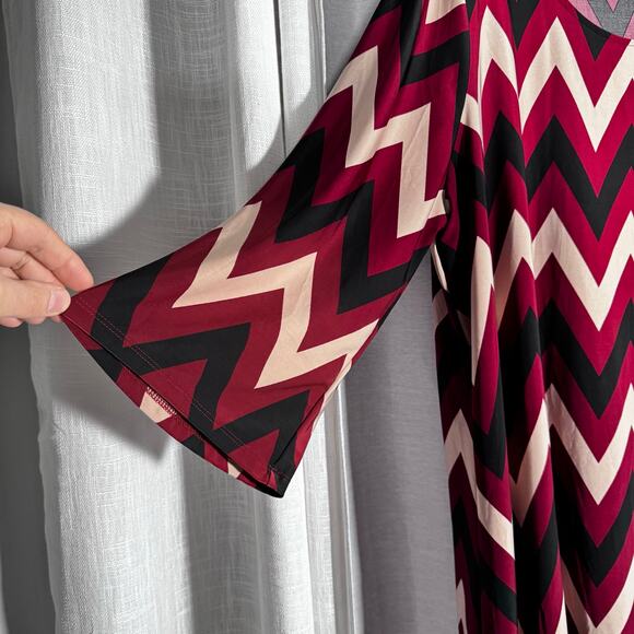 Tacera Chevron Dress Size 3X Geometric Modern Career Bold - Picture 6 of 8